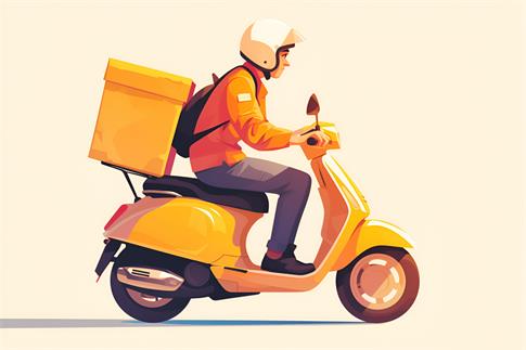 1717663414196146.jpg 攝圖網_601236068_騎著黃色快遞車的男子(企業商用).jpg